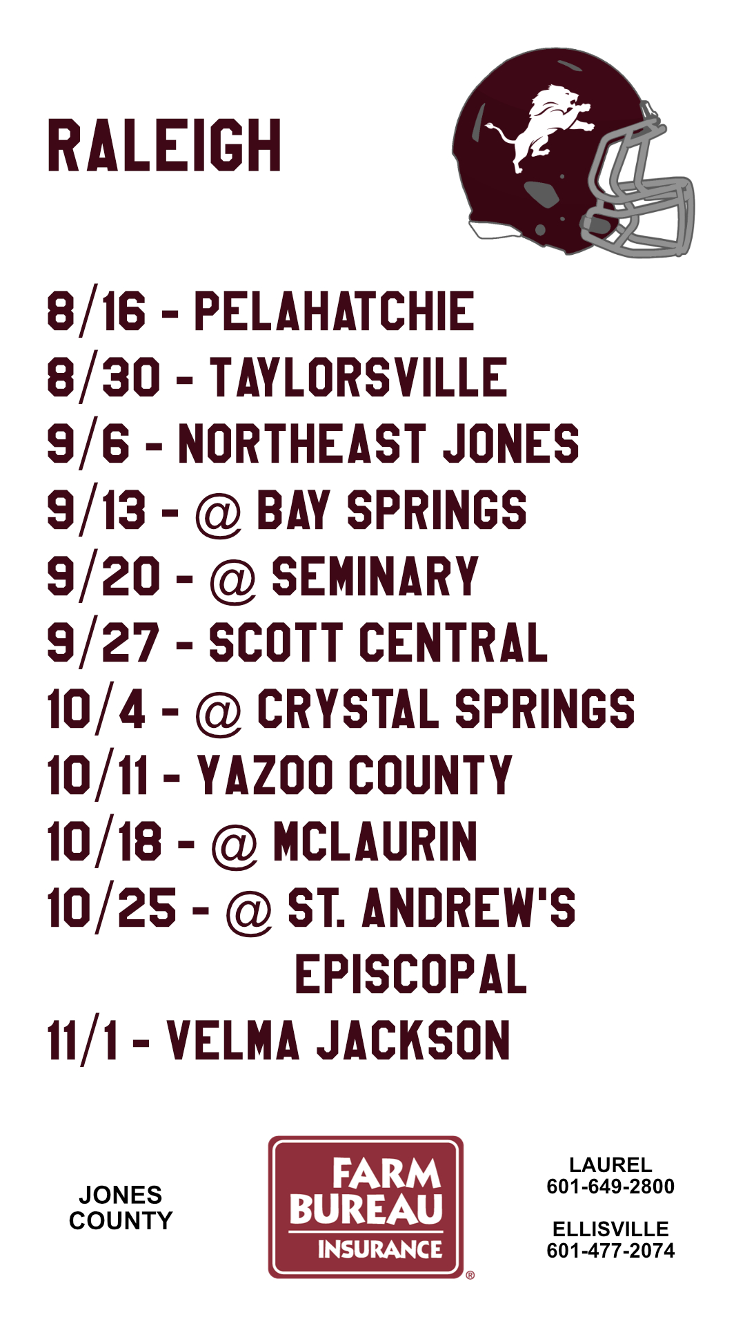 Football Schedules